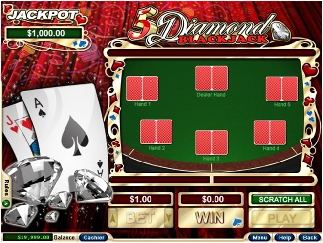 5 Diamond Blackjack Scratchie