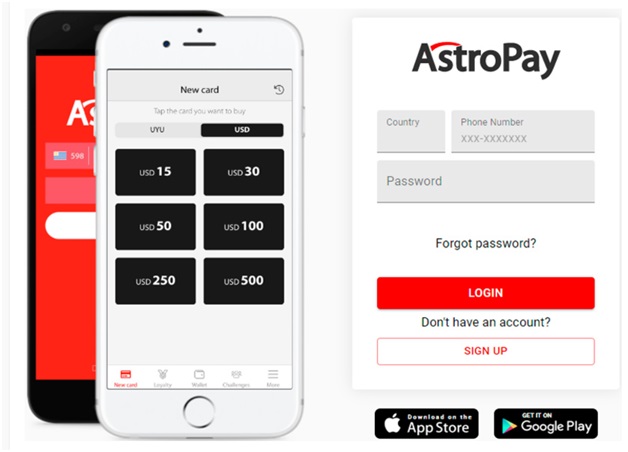 Astropay casinos deposits