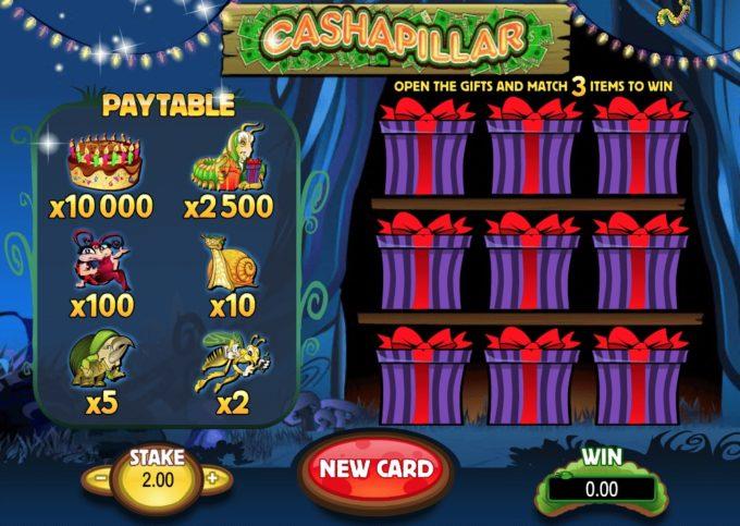 Cashapillar online scratchie