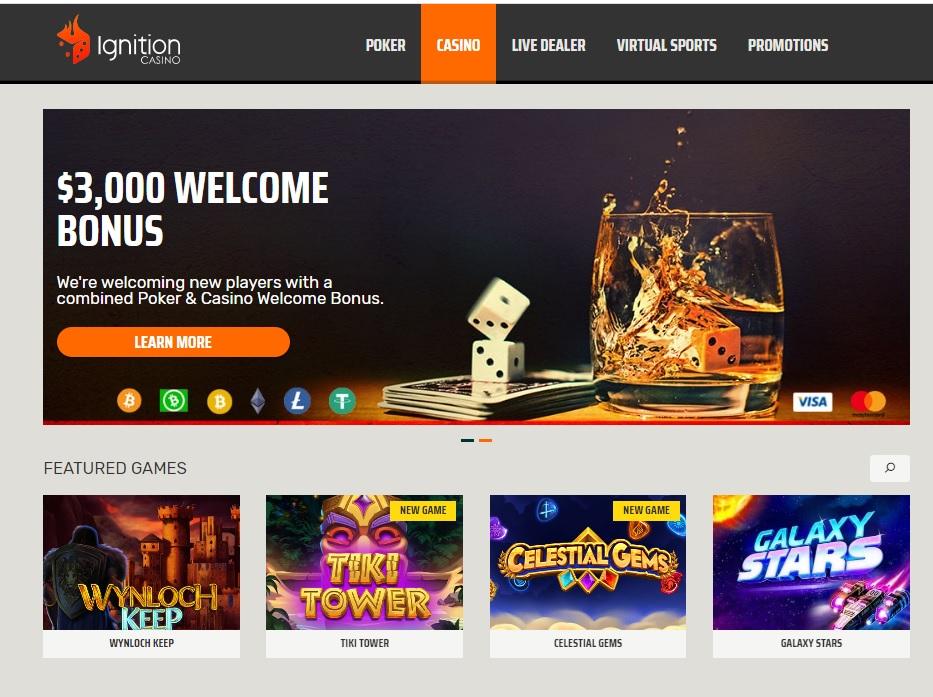 Ignition Casino - Casino games