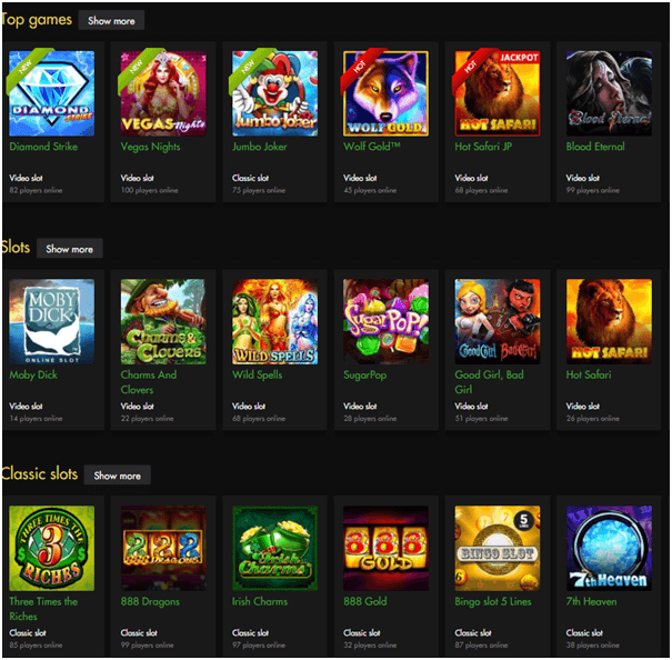 Casino Moons Instant Play